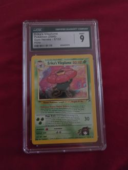 Erika's Vileplume Holo CGC 9 Gym Heroes 5/132