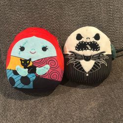 Jack Skellington and Sally Squishmallow 