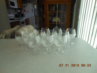 Longchamp 24% Leaded Crystal Brandy/Cognac glasses