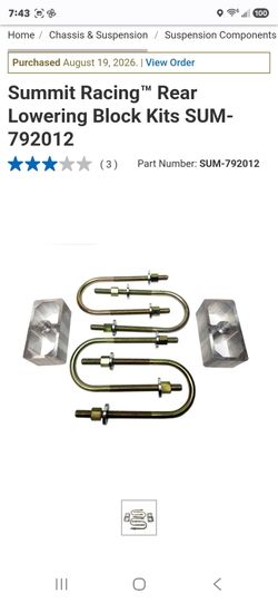 2 inch lowering blocks kit