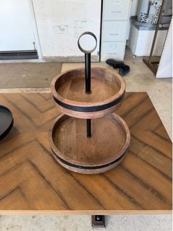 20” wood/metal center piece.