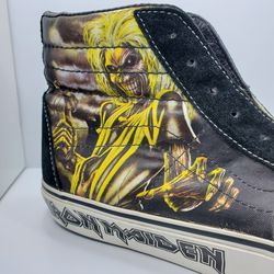 Vans SK8 Hi Shoes Iron Maiden Killers Size 10.5 Men's 12 Women's Heavy Metal Classic Rock