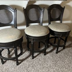 Set Of 3 Pottery Barn Counter Height Stools