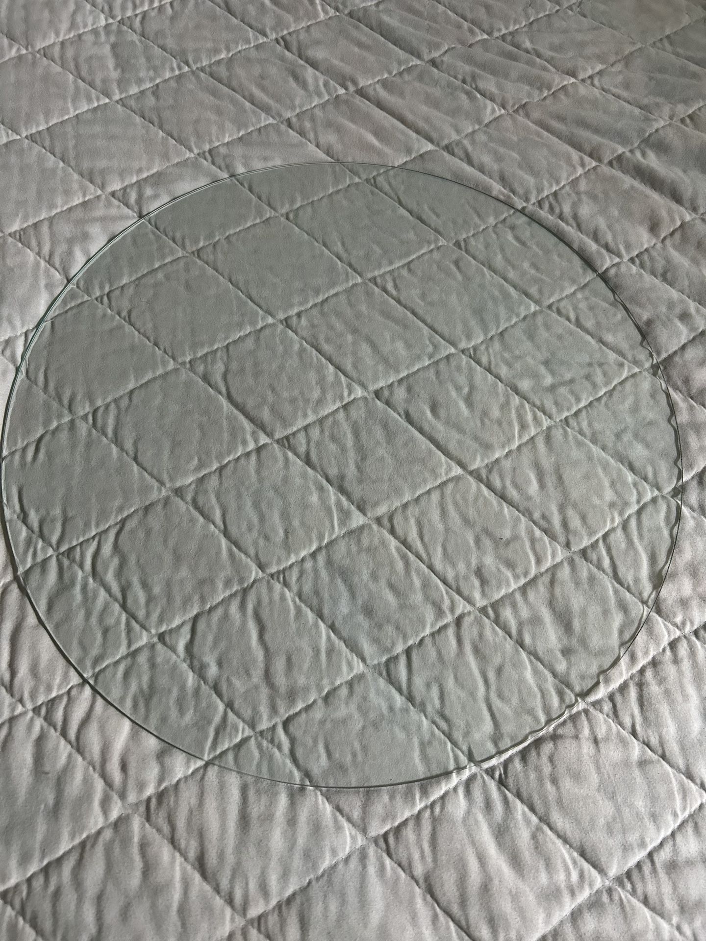 2 Glass Tops. 19 Inches.