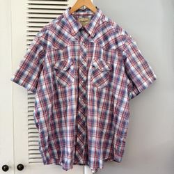 Vintage Wrangler Western Shirts PearlSnap Button Up Shirt 