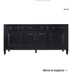 Signature Hardware Hawkins Double Vanity Black 72inch