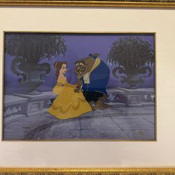 Rare Disney's Animated Classic Film Beauty and the Beast Cel Publisher’s Proof 25of25