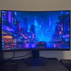Dell S3222DGM 32" LED Curved QHD FreeSync Gaming Monitor