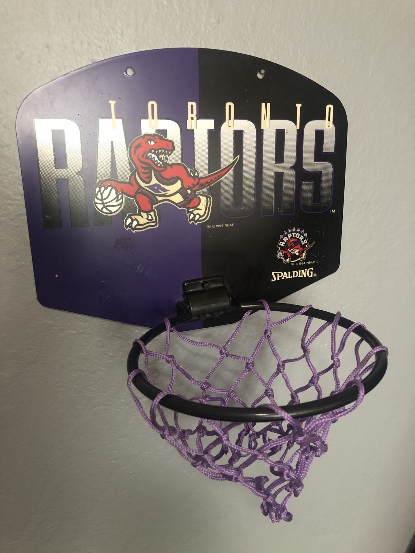 Mini Basketball Hoop With Ball, Toronto Raptors