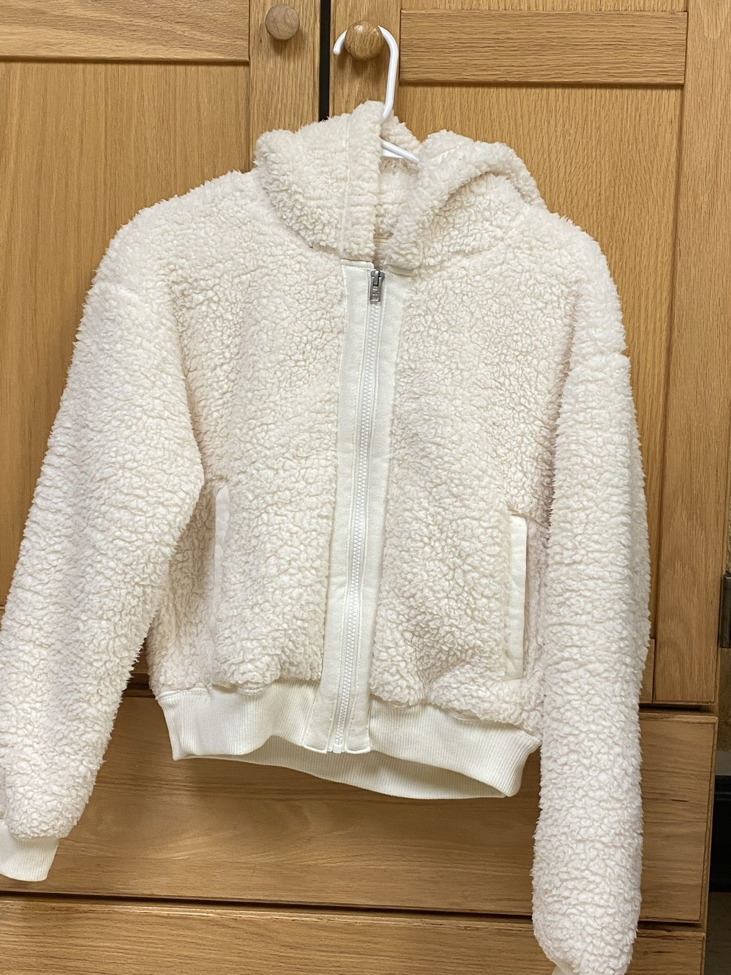 Hollister Sherpa Bomber Hoodie