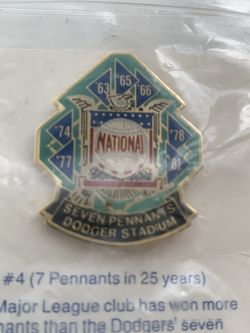 LA Dodgers 7 Pennants In 25 Years
