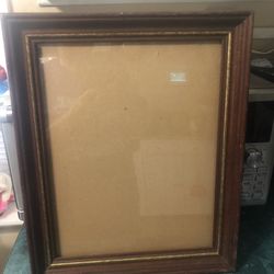 Wood Picture Frame Gold Trim 10x13