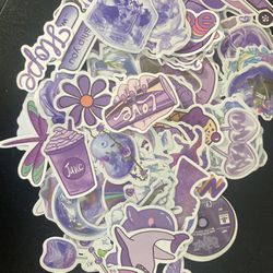 Bulk Purple Stickers (Read bio)
