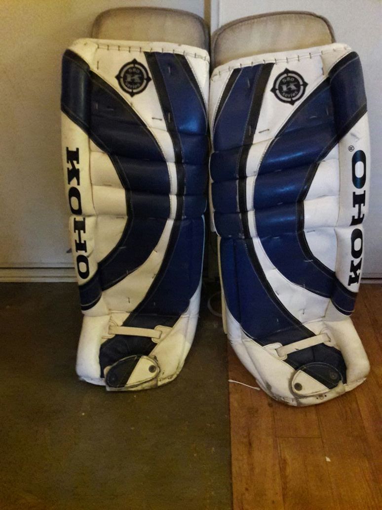 Koho Goalie Leg Pads. Size 33"+2