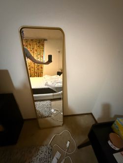Gold Full-Length Leaner Mirror