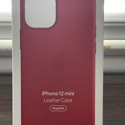 Apple iPhone 12 Mini RED Leather Case MagSafe BRAND NEW