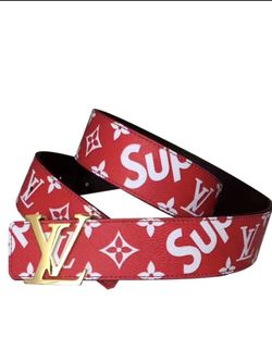 Luis Vuitton supreme belt