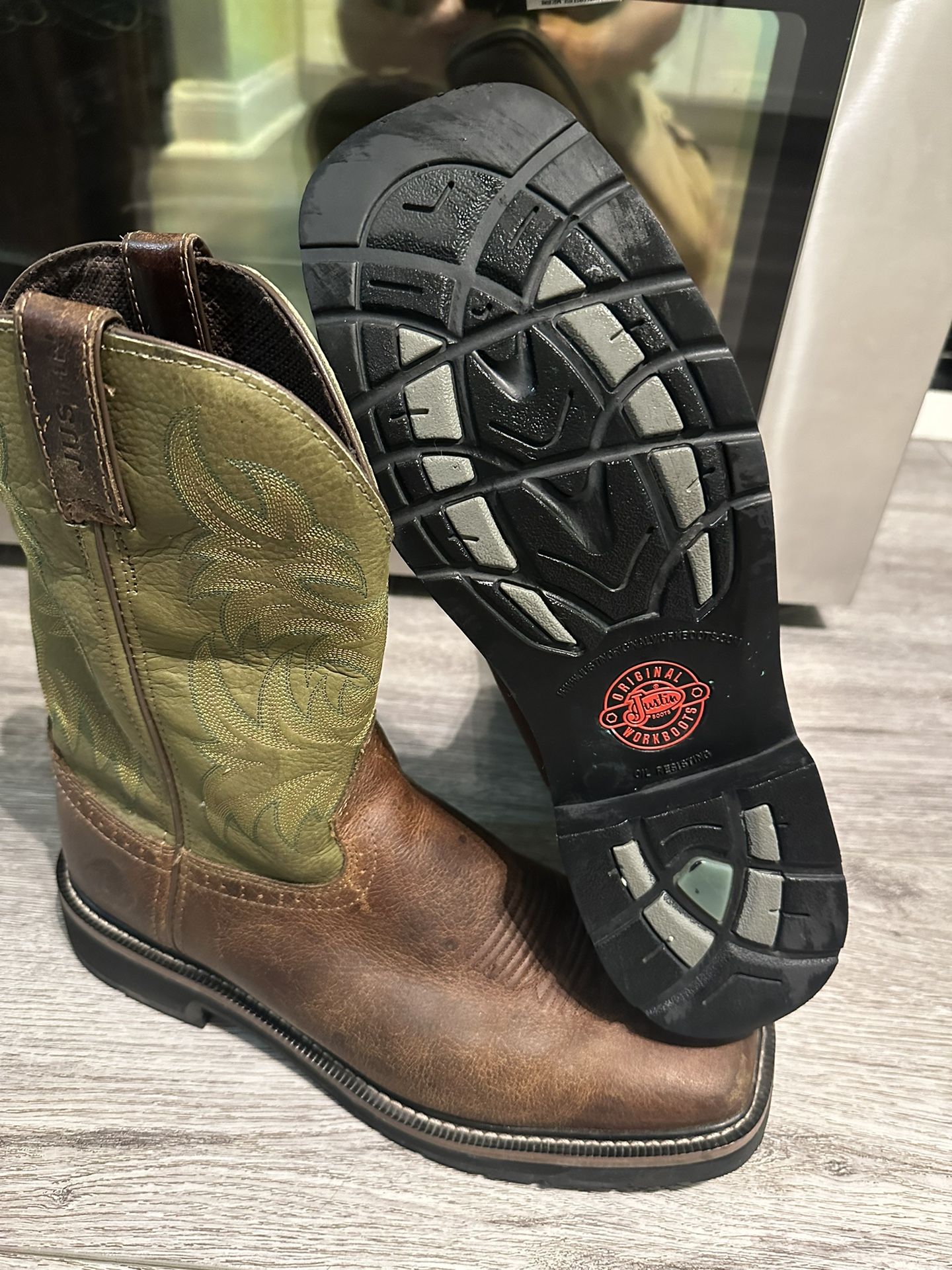 Botas Justin Sz 11 1/2