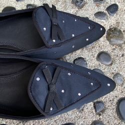 Polo  Ralph Lauren Pointed Toe Flats Slip-on  Suede Shoes Women