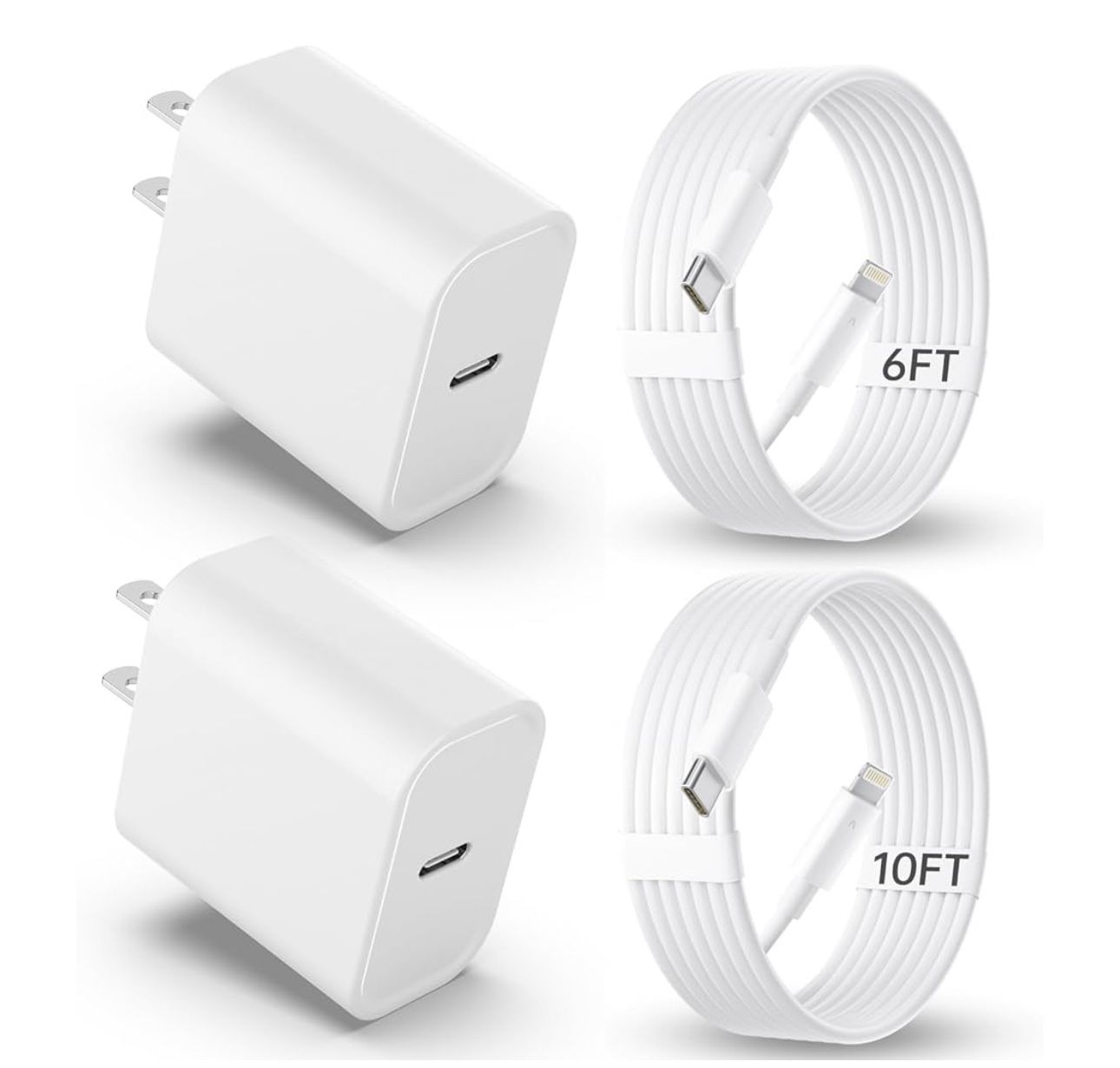 iPhone Charger Fast Charging 2 In 1 Package.