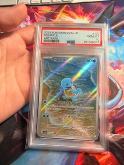 Pokémon squirtle art rare PSA 10