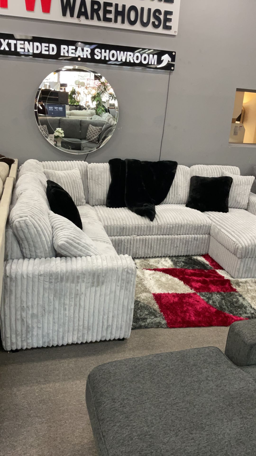 A beautiful sectional sleeper comes three different colors, brown, gray, and black