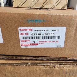 TOYOTA HIGHLANDER QUARTER GLASS