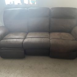 Couch Electric Recliner Plus Love Seat