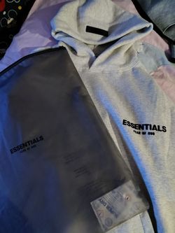 Fear of God Essentials Hoodie Light Heather Grey