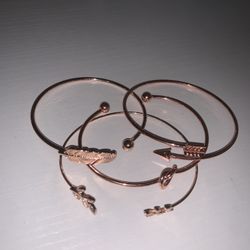 Rose Gold Cuff Bracelets 