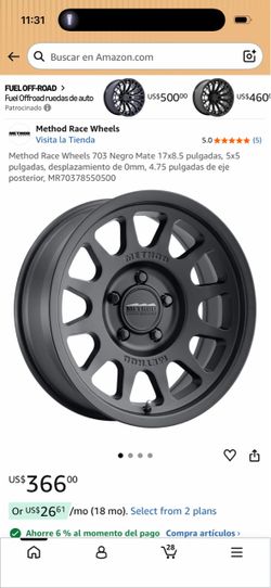 Method Race Wheels 703 Matte Black
