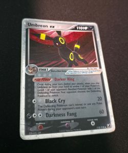 POKEMON TCG — UMBREON EX 112/115 — EX UNSEEN FORCES HOLO