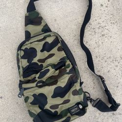 Bape X Porter Tokyo Authentic Camo Shoulder Bag