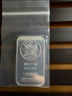 Sunshine minting 1 Troy oz .999 fine silver bar