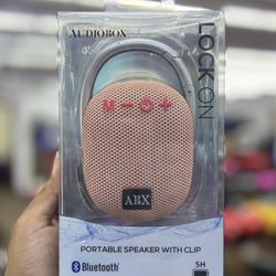 Compact Bluetooth Speaker with Clip Attachment for Portability
