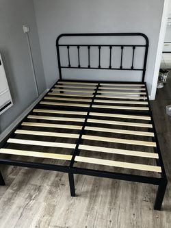 Queen Size Bed frame Plus Headboard