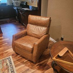 Collins Power Highleg Leather Recliners