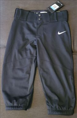 Brand New Nike Vapor Black Baseball Pants Knickers Youth Kids Size Medium