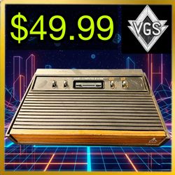*VINTAGE* Atari Video Computer System Woodgrain Console 1977