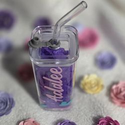 Personalized Square Glass Cups