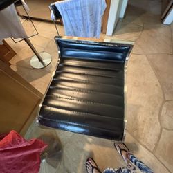 4 Copenhagen Luxury Black Leather Barstools