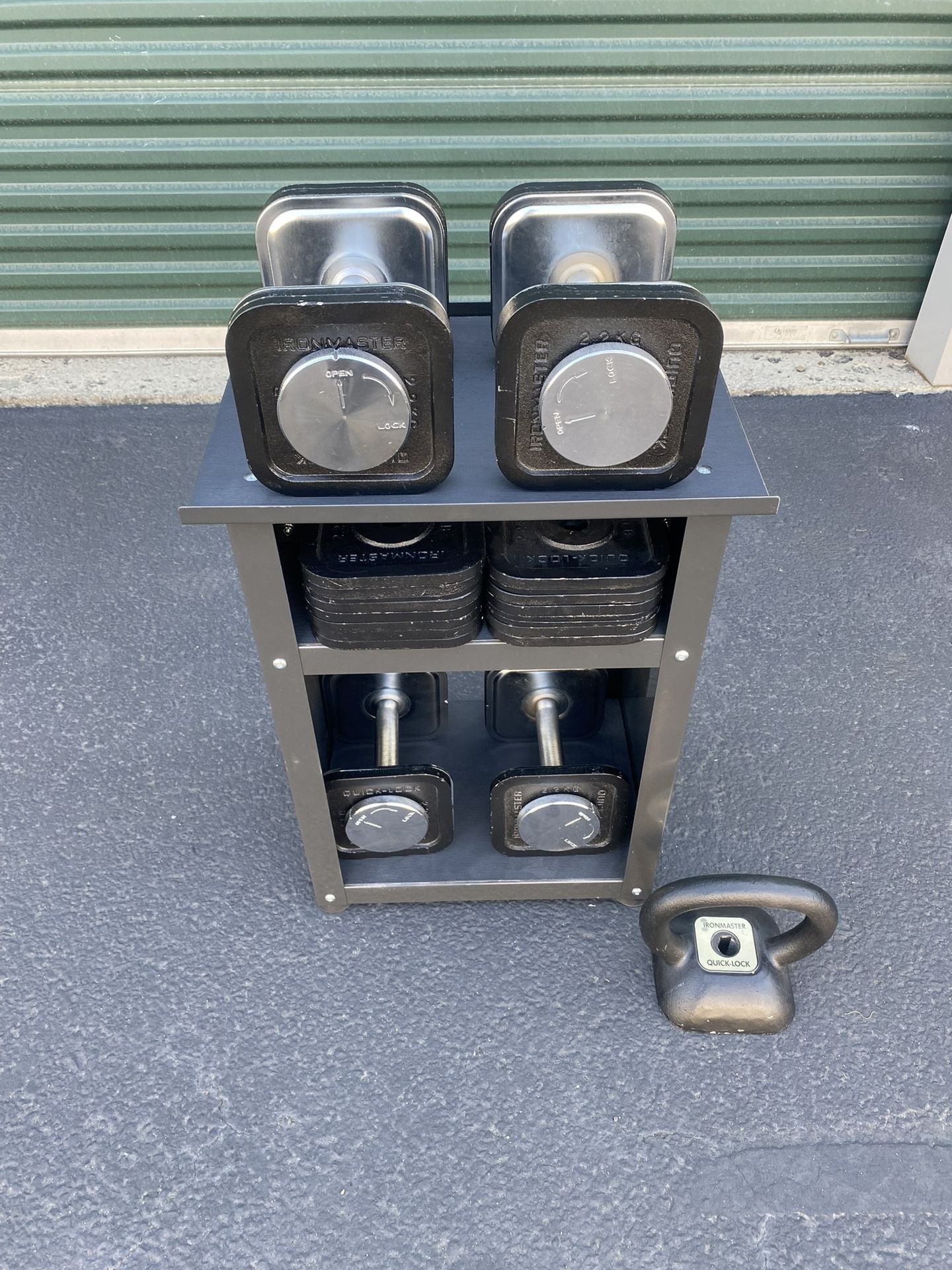 Ironmaster Dumbbells Kettle Bell Rack