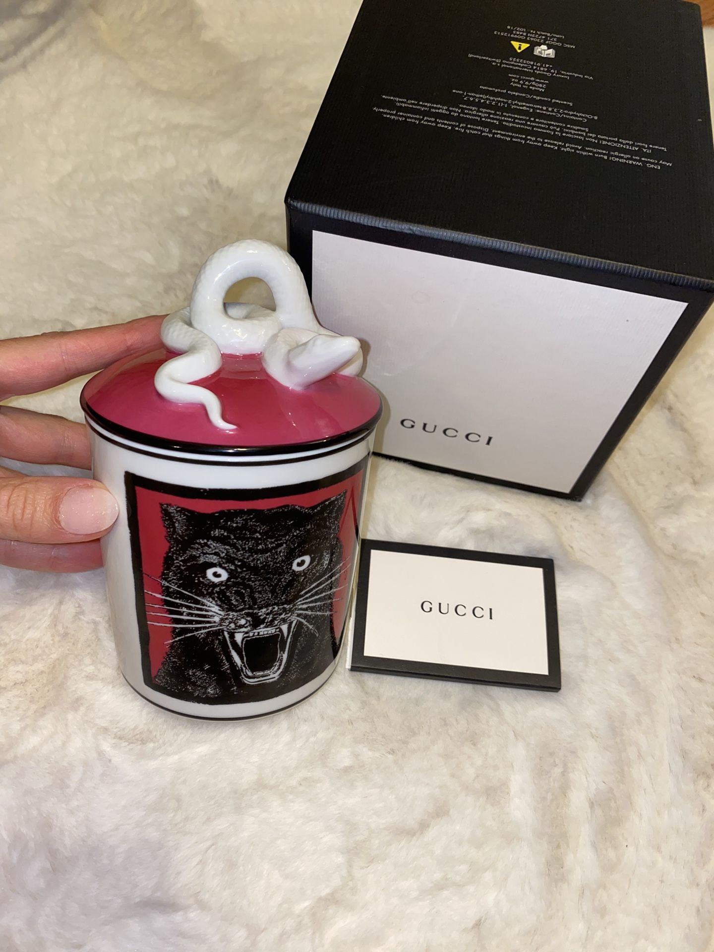 Authentic GUCCI Panther Candle 🐆