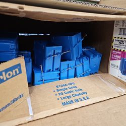 1 Gang Electrical Box Blue