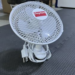 Dayton 6” Clip-On/Table Fan