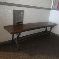 Wooden bench
