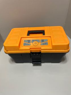 Home Depot Talking Tool Box + TOOLS Kids Construction Toy SOUNDS TESTED WORKING!