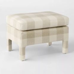 Studio McGee Gingham Ottoman