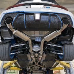 Greddy Evolution GT Catback Exhaust For Infiniti Q50 RED SPORT RWD