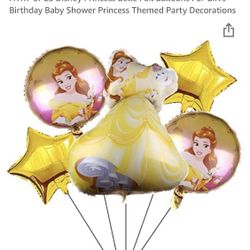 5 Disney Princess Balloons (balloons Only) You Will Have To Inflate Them 